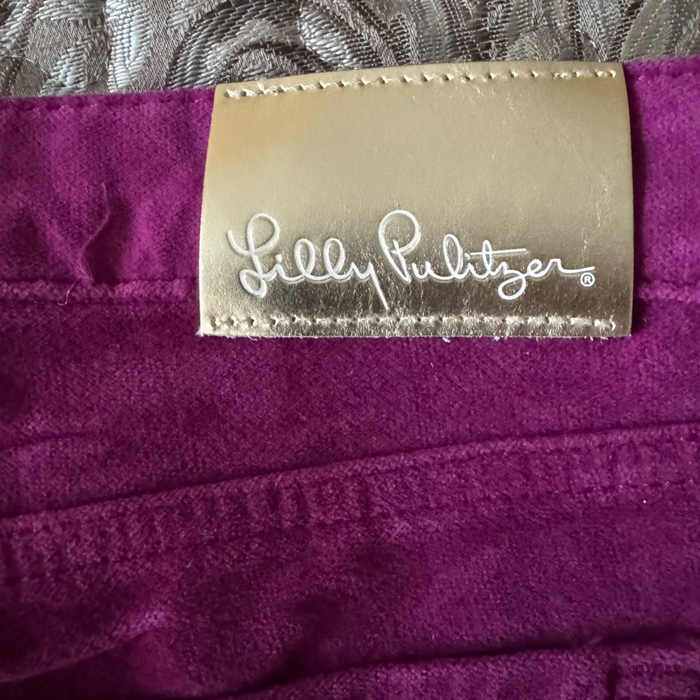 Brand new with tags Lilly Pulitzer velvet skinny pants